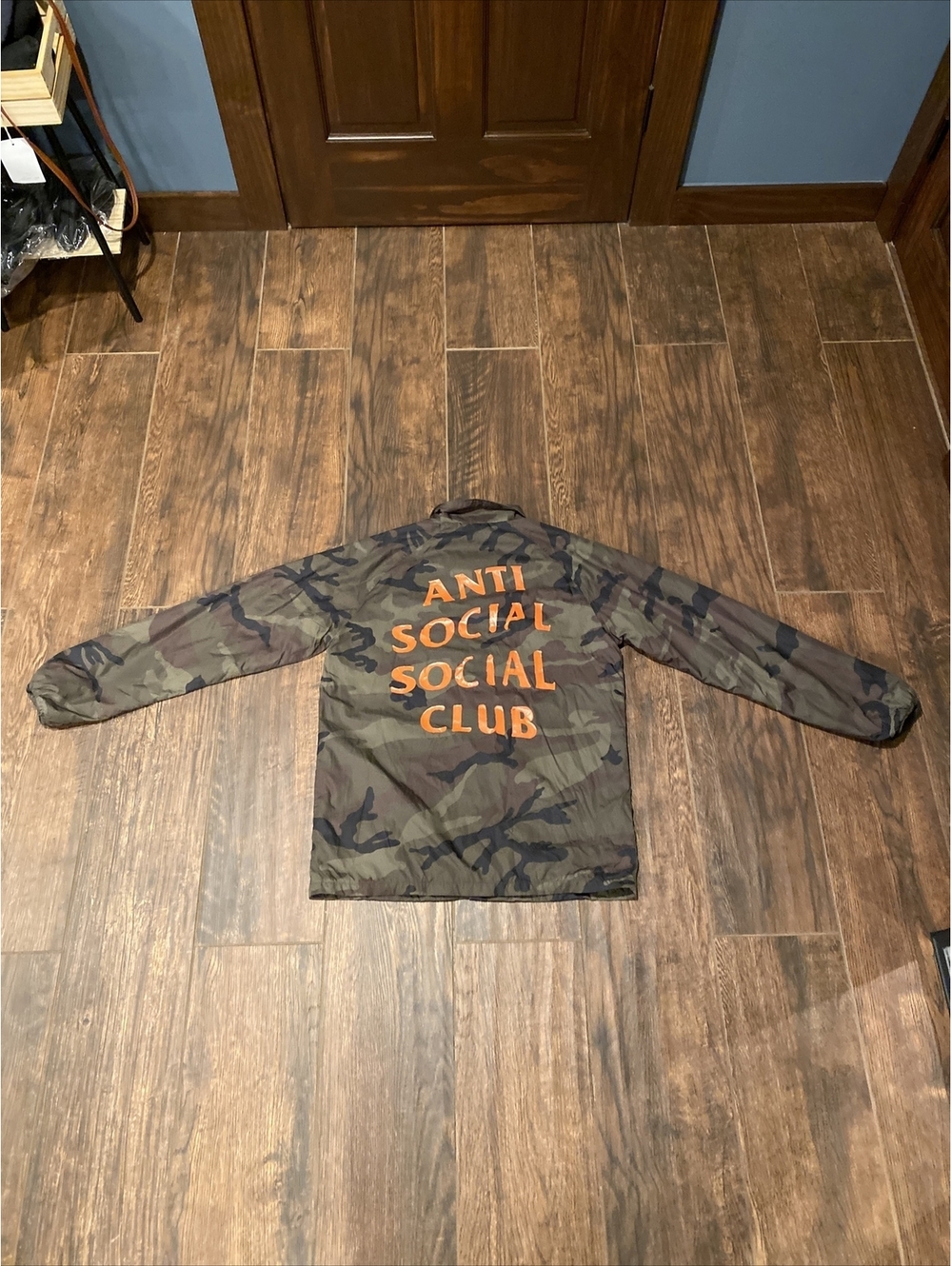 2017 Anti Social Social Club Camo Coach Jacket Small